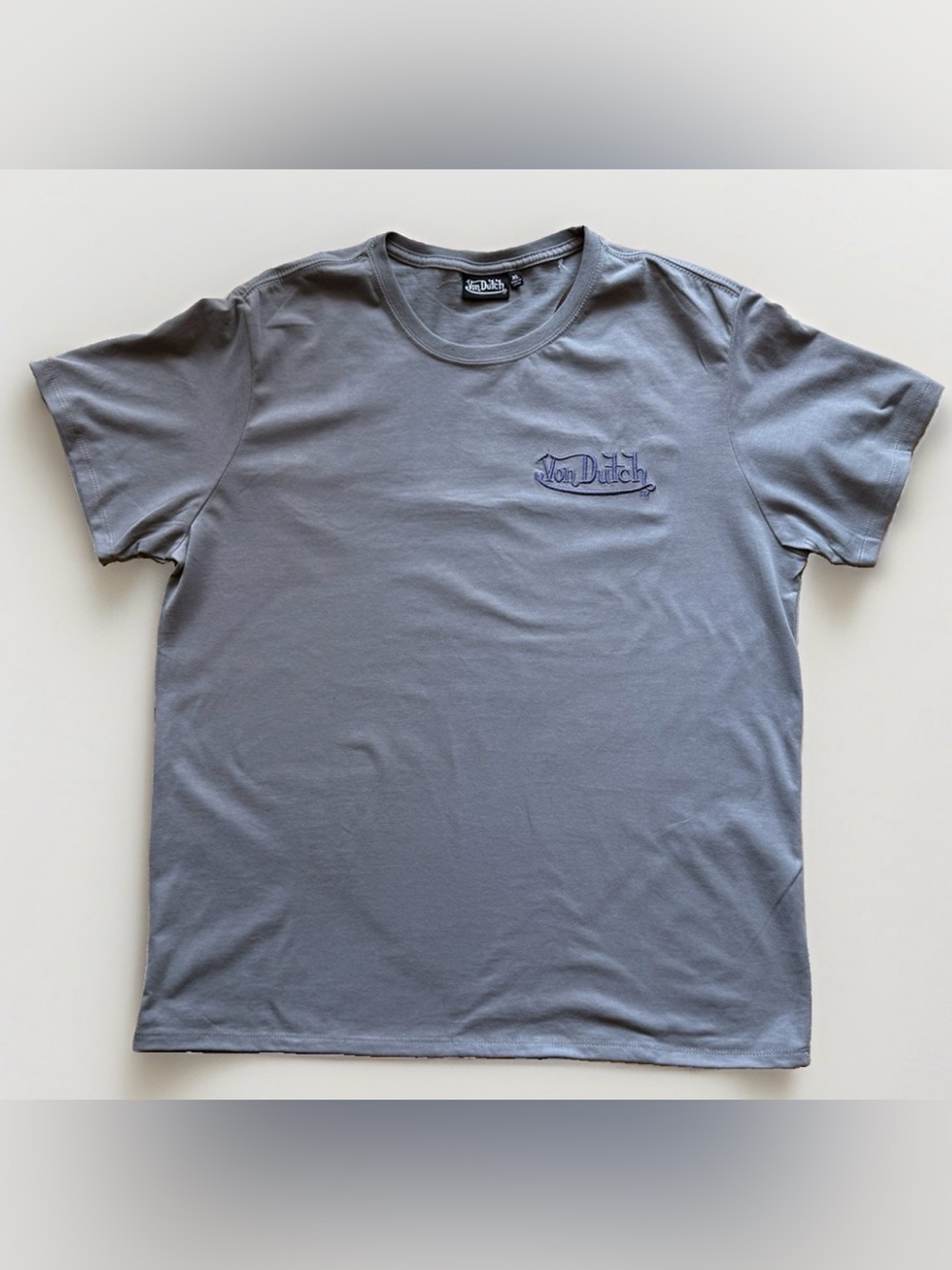 Von Dutch Gray Embroidered Logo T-Shirt Men’s XL NWT